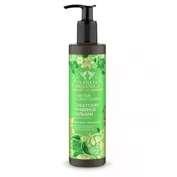 Планета органика Бальзам Тибетский травяной Объем и Сила для всех типов волос 280 мл