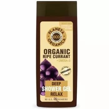 Планета органика ECO расслабляющий гель для душа спелая смородина 340мл
