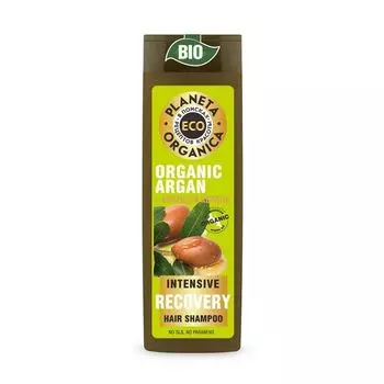 Планета органика ECO шампунь Интенсивное восстановление Органическая аргана + бразильский кератин 520мл