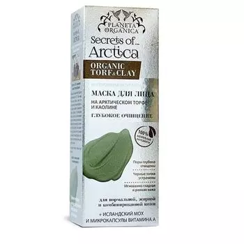 Планета органика Маска для лица АРКТИКА Глубокое очищение интенсивная натуральная 75мл
