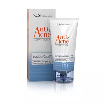 RCS Маска-гоммаж для жирной и проблемной кожи лица, склонной к акне 150мл