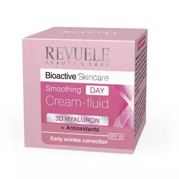 Revuele Bioactive skincare 3D Hyaluron+Antioxidants Крем-флюид для лица дневной разглаживающий 50мл