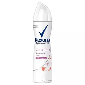 Rexona Антиперспирант-аэрозоль Белые цветы и личи 150мл