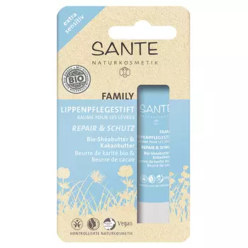 Sante Бальзам для губ Восстановление и уход чувствительной кожи с Био - Ши и Какао 5г