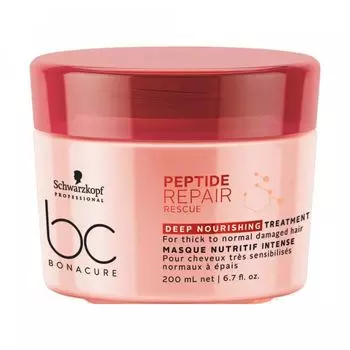 Schwarzkopf Бонакур Peptide Repair Rescue Интенсивная Питательная Маска 200 мл