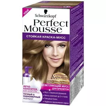 Schwarzkopf PERFECT MOUSSE Краска для волос 757 Имбирное Печенье 92,5 мл