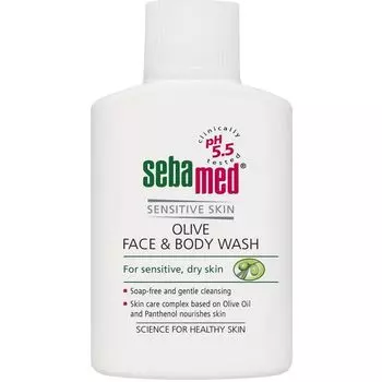 Sebamed Sensitive skin Гель для лица и тела очищающий оливковый Olive Face&amp;Body Wash 200мл