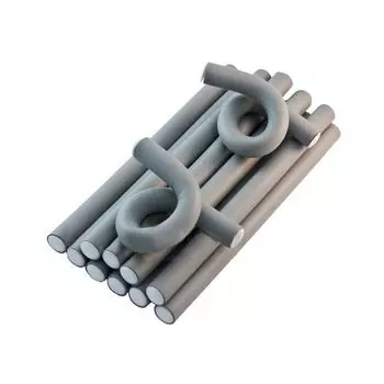 Sibel Бигуди-бумеранги 19мм 18см серые 12шт