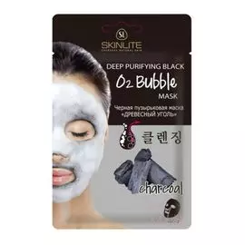 Skinlite Маска черная пузырьковая Вулканический пепел 20г