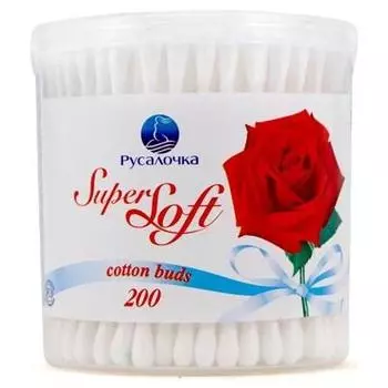Super Soft Ватные палочки банка круглая 200шт