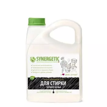 Synergetic Гель для стирки черного белья канистра ПЭ 2,75л