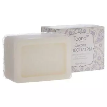 TEANA СЕКРЕТ КЛЕОПАТРЫ Натуральное мыло для сухой и чувствительной кожи лица и тела с ослиным молоком 100 гр