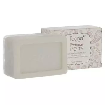 Teana/Теана РОЗОВАЯ МЕЧТА Натуральное мыло для жирной и проблемной кожи лица и тела с эфирным маслом розмарина 100 гр
