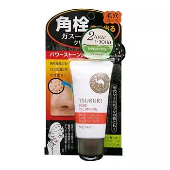 Tsururi Термо-гель против черных точек разогревающий c марокканской вулканической глиной 55г