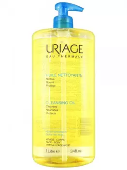 Uriage Cleansing oil Очищающее пенящееся масло флакон-помпа 1000мл