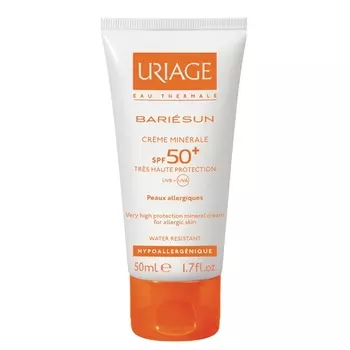 Uriage (Урьяж) Барьесан SPF50+ Минеральный солнцезащитный крем без ароматизаторов 50 мл