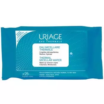 Uriage (Урьяж) Салфетки с очищающей мицеллярной водой 25 шт