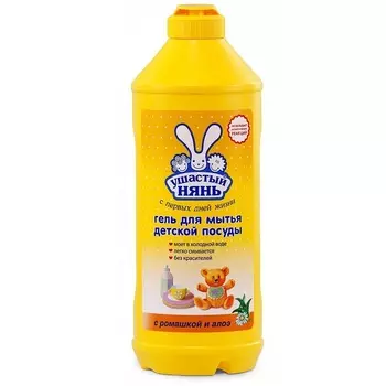 Ушастый нянь Гель для детской посуды Ромашка и Алоэ 500мл