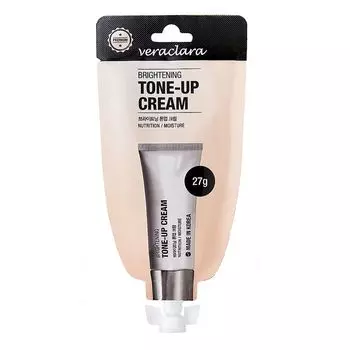 Veraclara Brightening Tone-Up Cream Крем тональный Ухаживающий для сияния кожи лица 27г