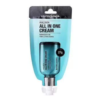 Veraclara Hyaluron All-In-One Cream Крем для лица все-в-одном с гиалуроновой кислотой 27г