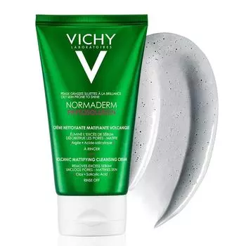 Vichy Нормадерм Фитосолюшн Матирующий гель для умывания с вулканическим перлитом для жирной кожи 125мл