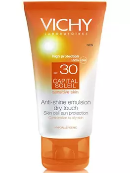Виши Капиталь Солей SPF30 Матирующая эмульсия Драйтач для лица 50 мл