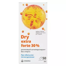 Витатека Драй экстра форте ролик без спирта от обильного потоотделения 30% 50мл