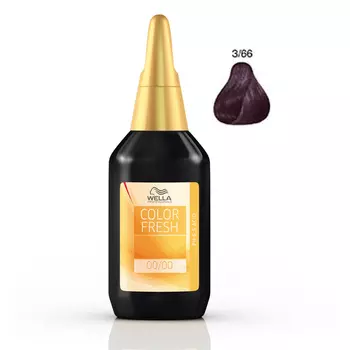 Wella COLOR FRESH Оттеночная краска 3/66 аметистовая ночь 75мл