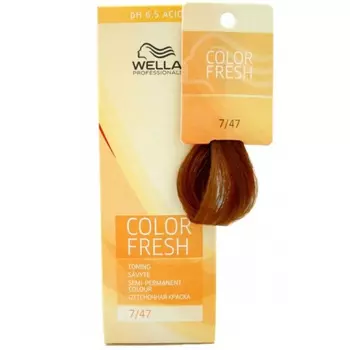 Wella COLOR FRESH Оттеночная краска 7/47 светлый гранат 75мл
