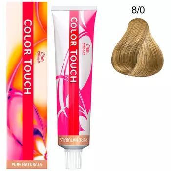 Wella Color Touch Тонирующая крем-краска без аммиака 8/0 светлый блонд 60мл