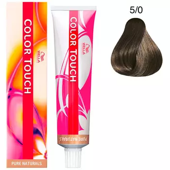 Wella Color Touch Тонирующая крем-краска без аммиака 5/0 светло-коричневый 60мл