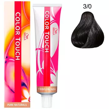 Wella Color Touch Тонирующая крем-краска без аммиака 3/0 темно-коричневый 60мл