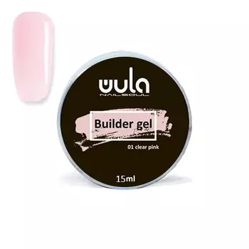 Wula nailsoul Гель для моделирования ногтей универсальный Builder gel, 15 мл тон 01 бледно-розовый