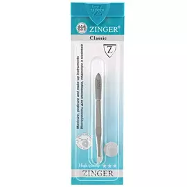 Zinger пинцет рифленый скошенный