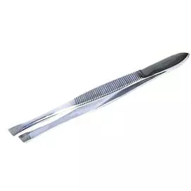 Zinger Пинцет рифленый скошенный B-158
