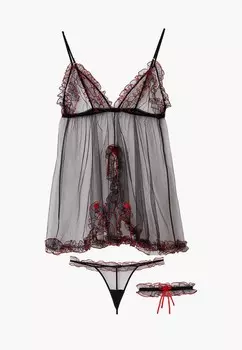 Комбинация, трусы и подвязка Belweiss