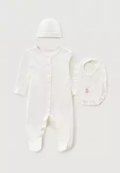 Комбинезон бельевой, шапочка и нагрудник Choupette