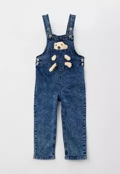 Комбинезон джинсовый и игрушка мягкая PlayToday