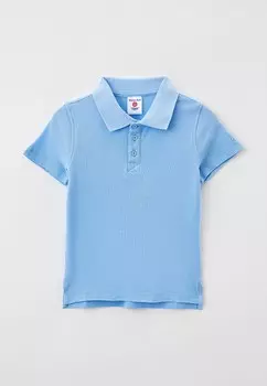 Поло Button Blue