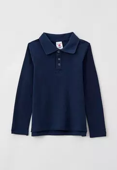 Поло Button Blue