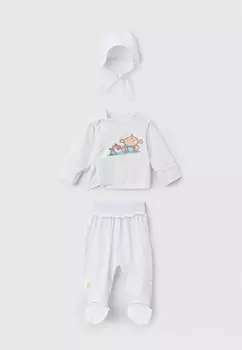 Распашонка, ползунки и шапочка Желтый кот