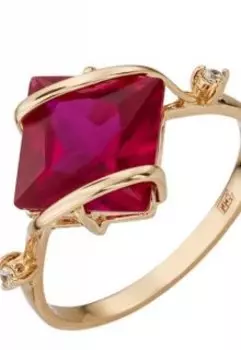 Кольцо с рубином