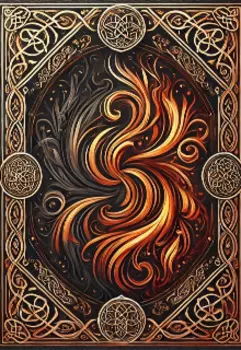 Огонь Продолжить Свой Танец С Тьмой