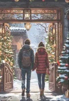 солнце в новогодней ночи