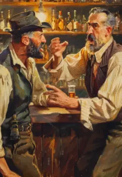 За барной стойкой в старом кабаке