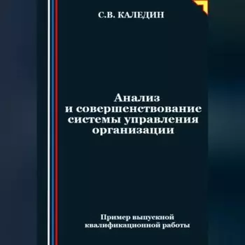 Анализ и совершенствование системы управления организации