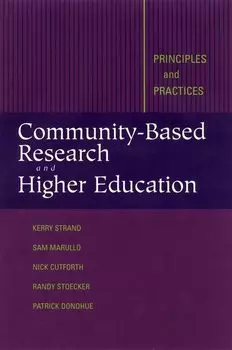 Community-Based Research and Higher Education