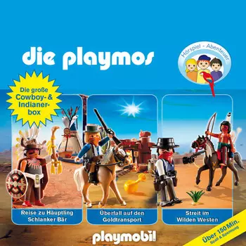 Die Playmos - Das Original Playmobil H?rspiel, Die gro?e Cowboy- und Indianer-Box, Folgen 21, 32, 35