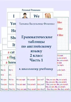 Грамматические таблицы по английскому языку. 2 класс. Часть 1