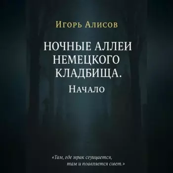 Ночные аллеи Немецкого кладбища. Начало.